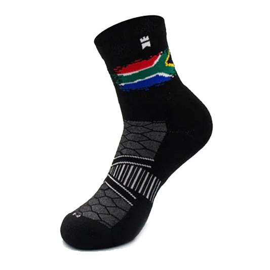 Gilnokie Trainer South African Flag Half Crew Socks